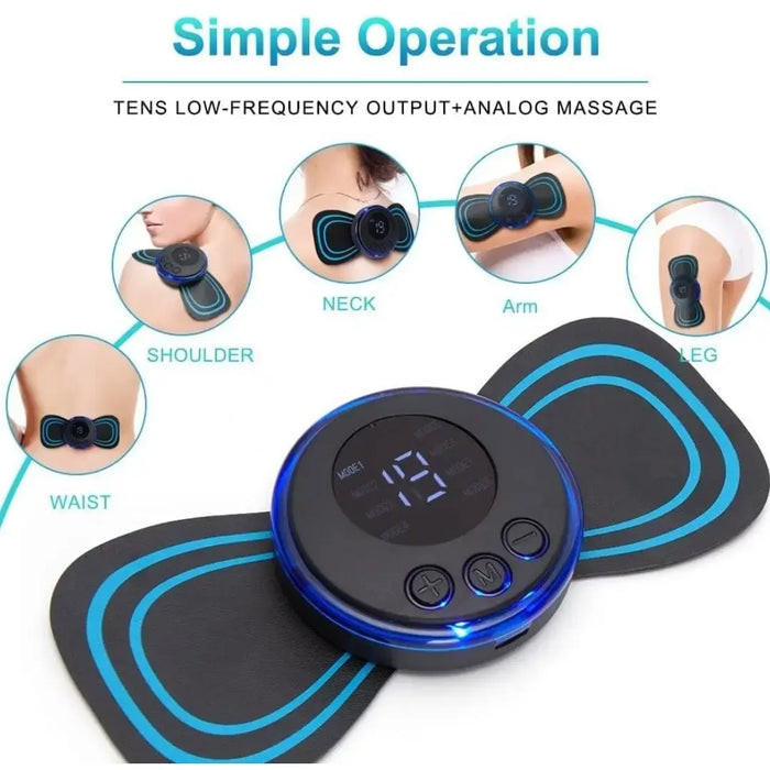 Wireless Portable Neck Massager, Rechargeable, Pain Relief for Shoulder, Massage