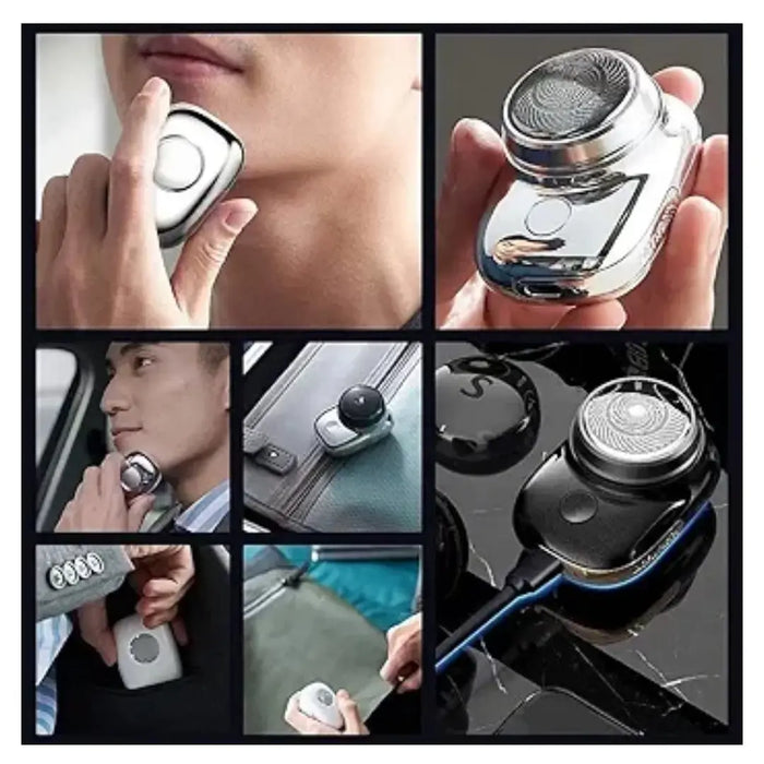 Mini Portable Electric Shaver for Men & Women – Waterproof Pocket Razor with Turbo Blade & USB Rechargeable