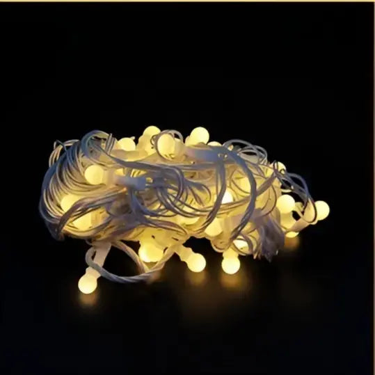 Casing Bulb String Light 54 Lamps 14M – Multi Color & Warm White LED Decorative Lights with Big Plug