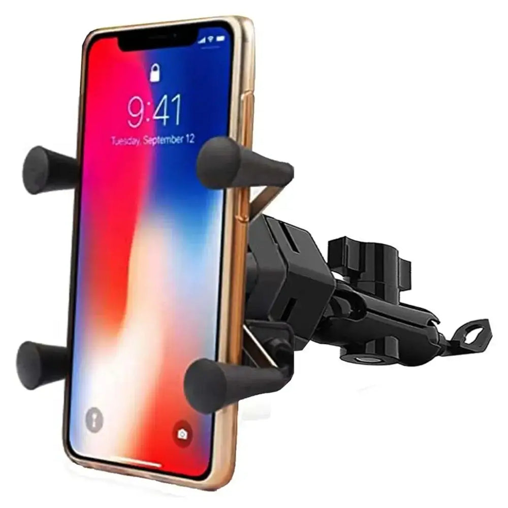 Universal Bike Mobile Holder X-Grip Handlebar Mount with 360° Rotation