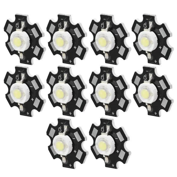 DC 3 Watt SMD LED Diode Bulb Lamp with Heatsink White (PACK OF 2)