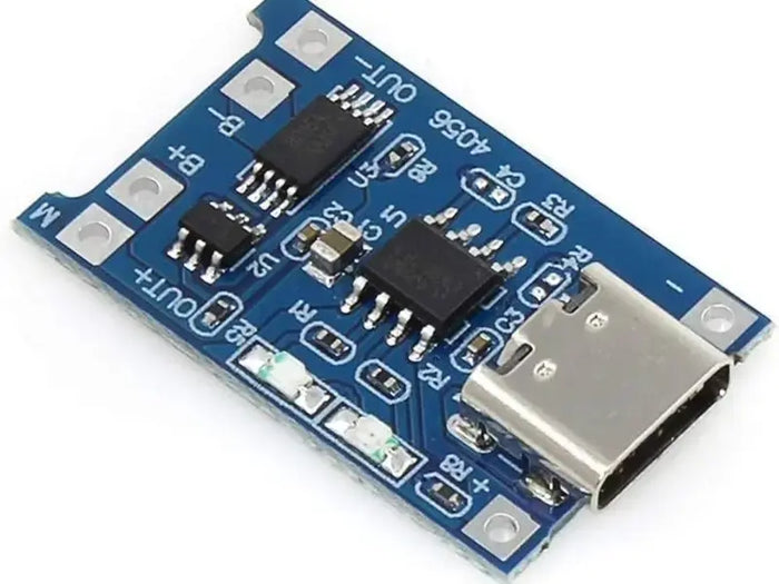 TP4056 1A Li-ion lithium Battery Charging Module With Current Protection - Type C Micro Controller Board