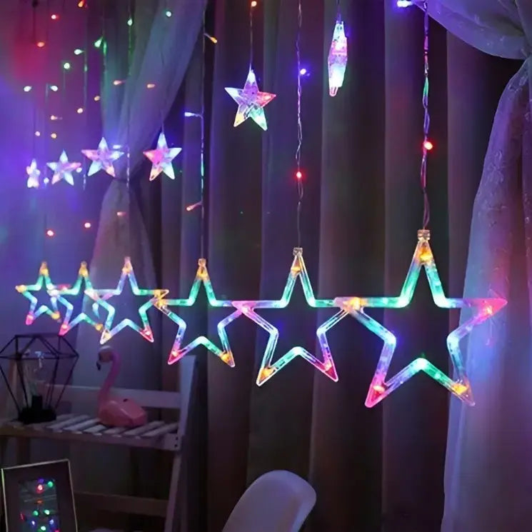 Neon Star Light 5+5 Pack – Multi Color Hanging Lights