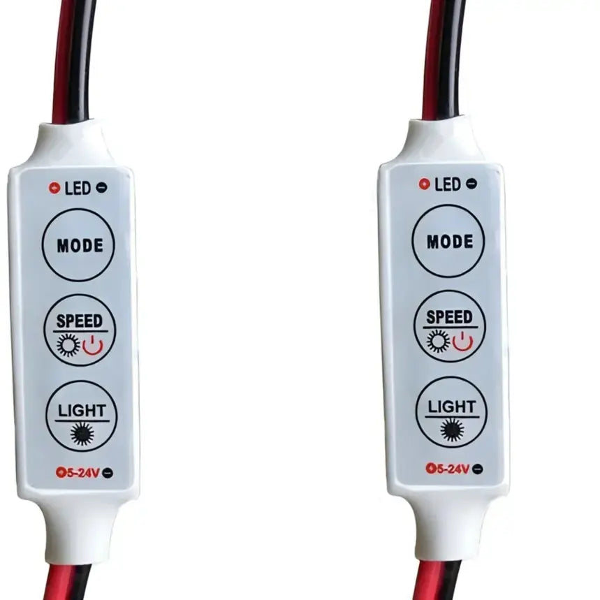 LED Strip Light Flasher Blinker Strip Controller Controller 6 Mode & 5 Speed (2 Pieces)