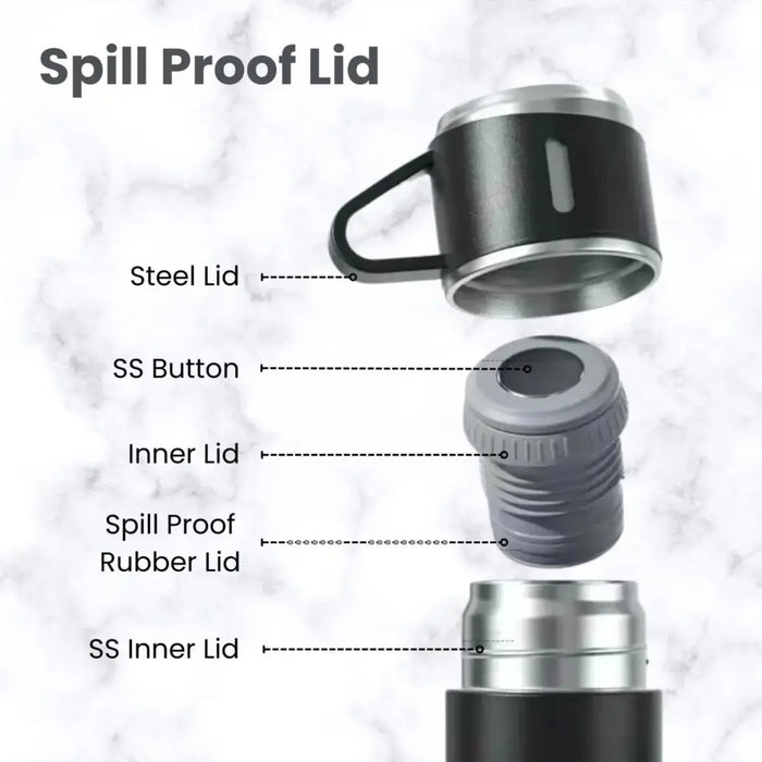 Vacuum Flask Set with 3 Cups