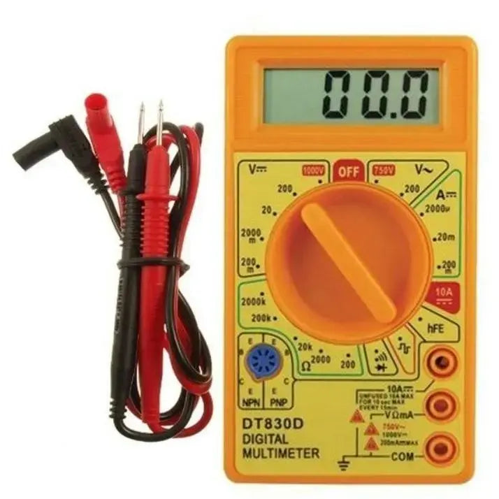 LCD Display Digital Multi-meter Digital Multimeter (Yellow Color)
