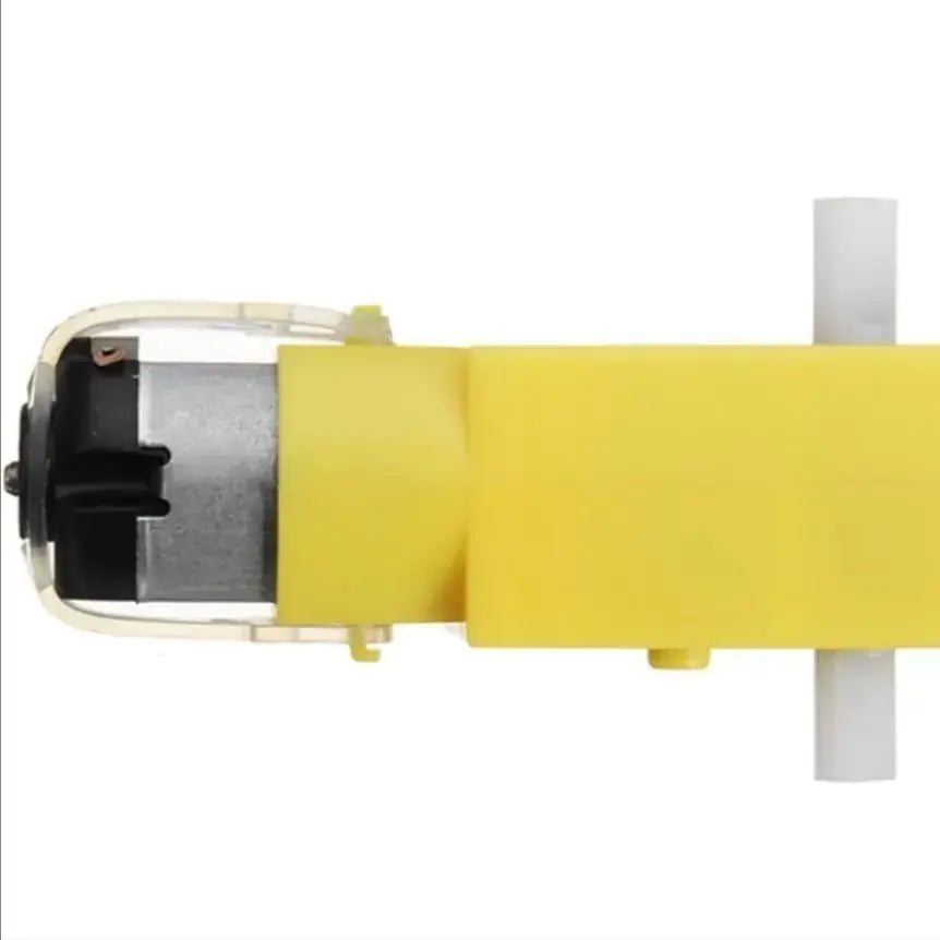 Electronic Spices Dual Shaft 3v Dc Gear Motor 9v Dc Motor Plastic for Toy Cars - Multicolor (Pack of 1)