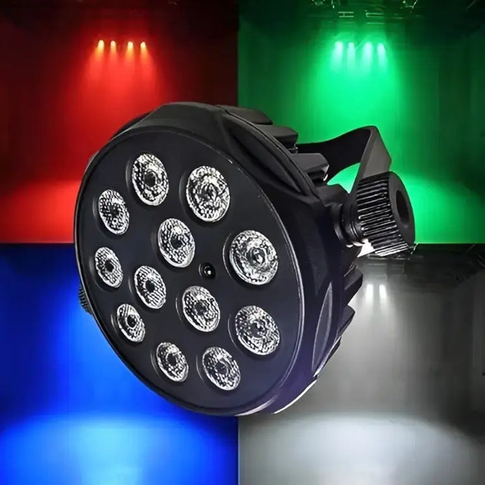 12 LED RGB PAR Stage Light – 36W Multicolor Disco Party Light for Wedding, Birthday, Karaoke, DJ & Home Party