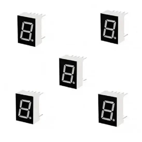 7 SEGMENT SINGLE DIGIT DISPLAY (Pack of 5) DSS1