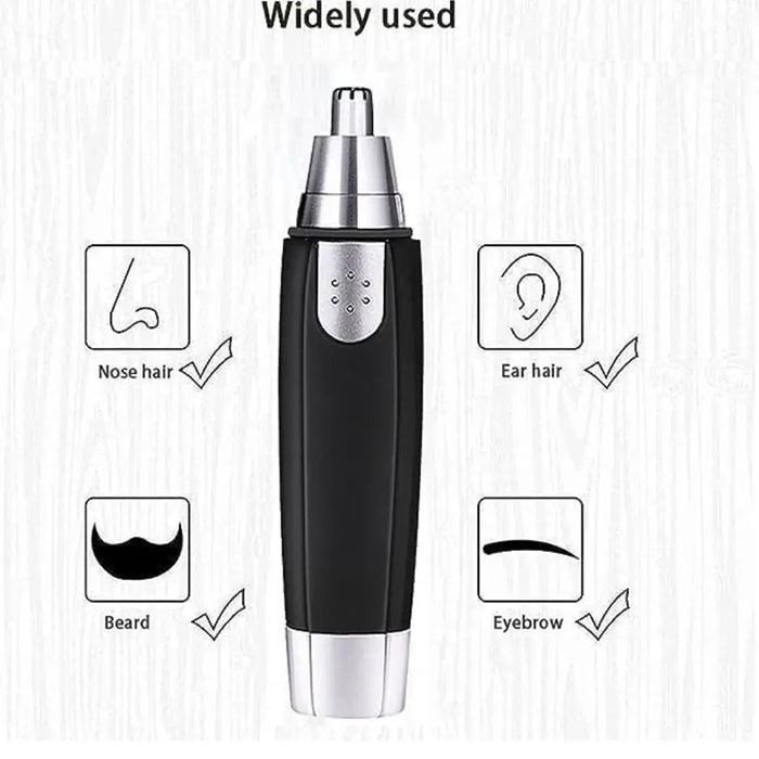 3-in-1 Electric Nose & Ear Hair Trimmer for Men & Women Dual-Edge Stainless Steel