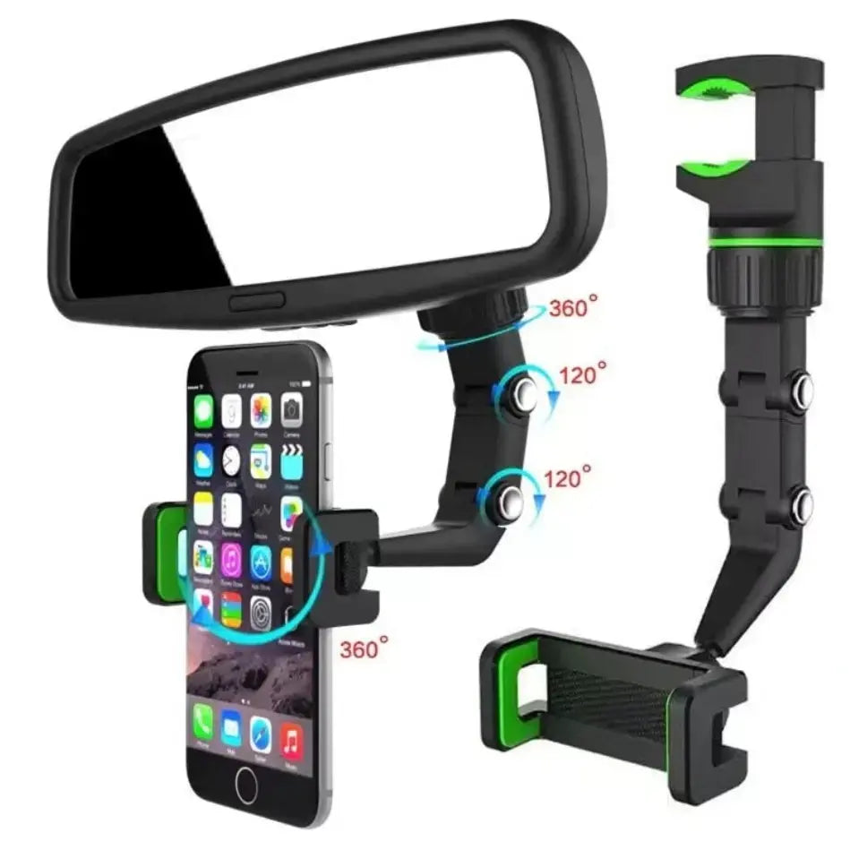 Car Rear View Mirror Phone Holder Mount for Car