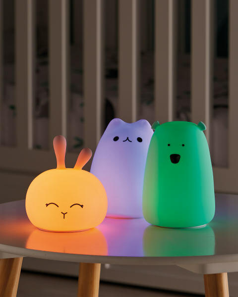 3D LED Transparent Teddy Bear Light – USB Powered Color Changing Night Lamp Gift with Flashing Modes & Gift Box