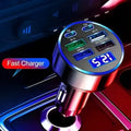 USB C Car Charger Adapter 6 in 1 – 250W Multi-Port with Voltage Display, Super Fast Charging for All Devices