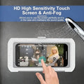 Shower Phone Holder Waterproof – Wall-Mounted Phone Case with HD Touch Screen for All Smartphones