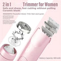 Dual Head Shaver 2 in 1 Women Electric Bikini Trimmer