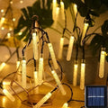 Bubble Pencil String Light 20 Lamps 5 Meter – Decorative LED with Black Wire & Big Plug, Multi Color / Warm White