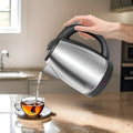 2 Liter Travel Kettle for Water Boiler Stainless Steel Hot Water Kettle Electric
