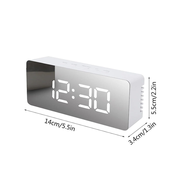 Alloy Steel & Glass Vintage Twin Bell Alarm Clock – Loud Ring, Retro Design, Night LED Display