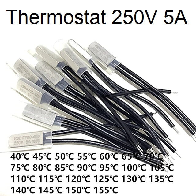 NC Normally Closed Metal Temperature Control Switch Thermostat