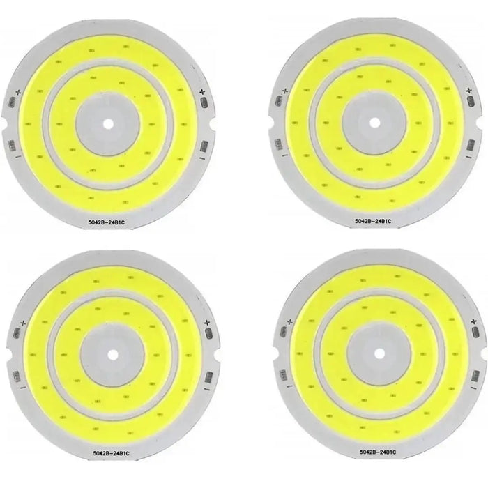 Pack of 4 COB LED Jalebi Lights – 4V DC, Round Shape, Cool White Aluminium Floodlight for Home & Office