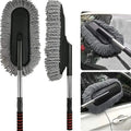 360° Car & Motorbike Duster with Soft Microfiber Brush and Extendable Handle