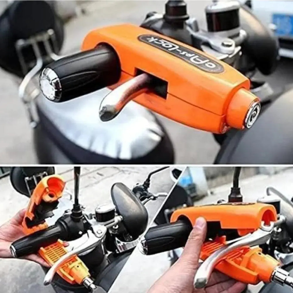 Scooty & Bike Brake Lock – Anti-Theft Easy Handlebar Lock for Scooters, Motorcycles & ATVs