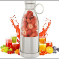 USB Electric Juicer Cup with Handle | Rechargeable Portable Blender 420ml, 6 Blades for Smoothies, Shakes & Juices