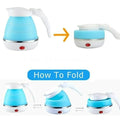 Foldable Travel Electric Kettle | Fast Boiling, Food-Grade Silicone, Dual Voltage, Portable & Lightweight
