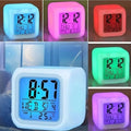 7-Colour LED Digital Alarm Clock