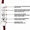 LED Strip Light Flasher Blinker Strip Controller Controller 6 Mode & 5 Speed (2 Pieces)