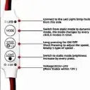 LED Strip Light Flasher Blinker Strip Controller Controller 6 Mode & 5 Speed (2 Pieces)