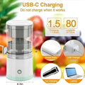 Portable Cordless Electric Fruit Juicer | USB Rechargeable Orange & Lemon Squeezer