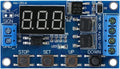 [Type 2] DC 5V-36V Timer Module Trigger Cycle Delay Timer Switch Turn On/Off Dual Mosfet Module with LED Display