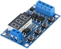 [Type 2] DC 5V-36V Timer Module Trigger Cycle Delay Timer Switch Turn On/Off Dual Mosfet Module with LED Display