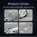 Portable Laptop Stand with Adjustable Height, Foldable Design & Overheating Protection