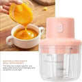 Electric Mini Garlic Chopper 250ml | Portable USB Rechargeable Food Chopper for Garlic, Onion, Nuts & Vegetables