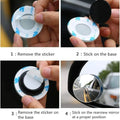 Blind Spot Mirror, 2" Round HD Glass Blind Spot Round Wide Angle Adjustable 360°
