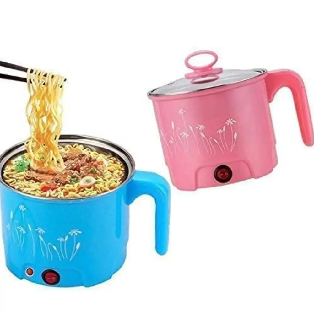 Electric Cooking Pot 1.5L – Mini Multi-Purpose Cooker & Steamer, Stainless Steel Hot Pot for Soup & Noodles
