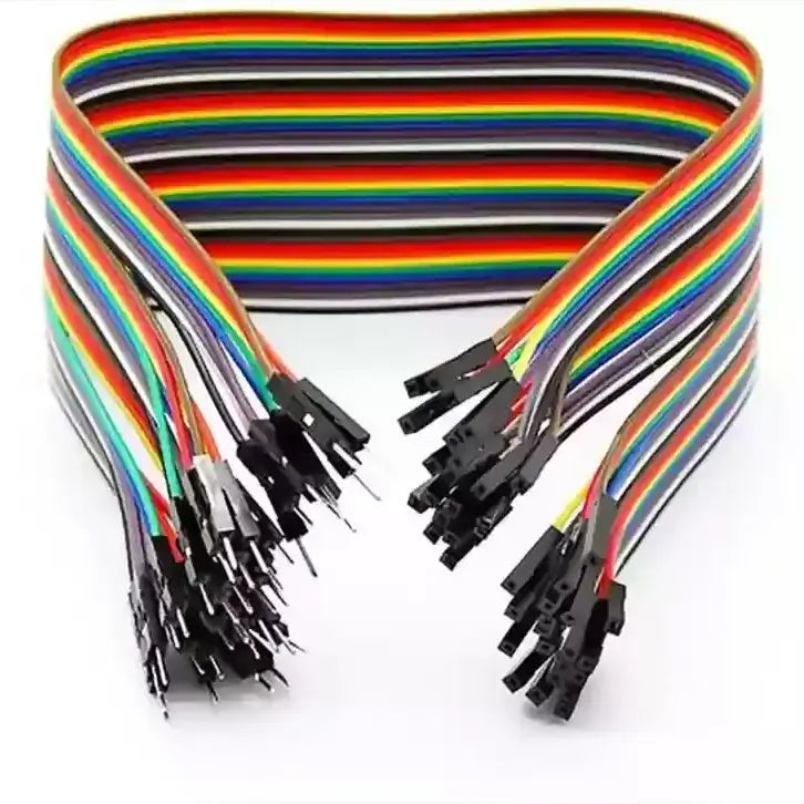 Male To Female Dupont Cable Jumper Wire - Multicolour