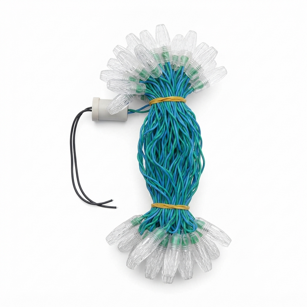 Green blue multicolor LED string light