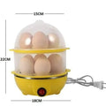 Double Layer Egg Boiler 14 Egg Electric Cooker Plastic Egg Steamer for Home Food