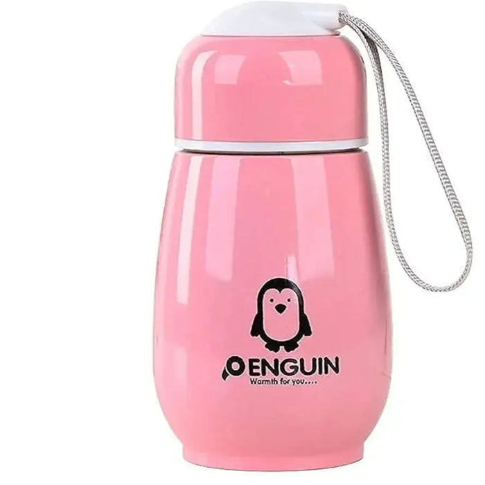 Penguin Thermos Bottle Stainless Steel Vacuum Cup Flask Mug Kids Random Color