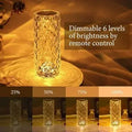 Crystal Diamond Rose Lamp