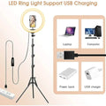 12-Inch RGB Ring Light with Tripod Stand & 360° Rotating Phone Holder