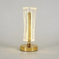 LED Crystal Table Lamp with Touch Control | Modern Cordless Night Light for Home, Bedroom & Office