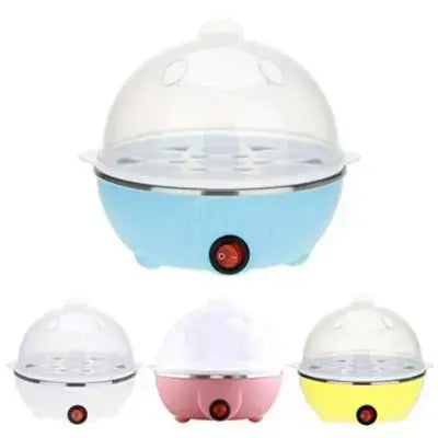 Single Layer Electric Egg Boilers 7 Egg Electric Cooker Plastic Egg Steamer for Home Food