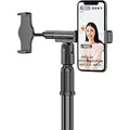 Dual Head Mobile & Tablet Stand | Height Adjustable with 360° Rotation