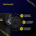 Gun Massager for Full Body Pain Relief | Rechargeable Deep Tissue Muscle Massage Machine with 4 Heads