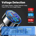 USB C Car Charger Adapter 6 in 1 – 250W Multi-Port with Voltage Display, Super Fast Charging for All Devices