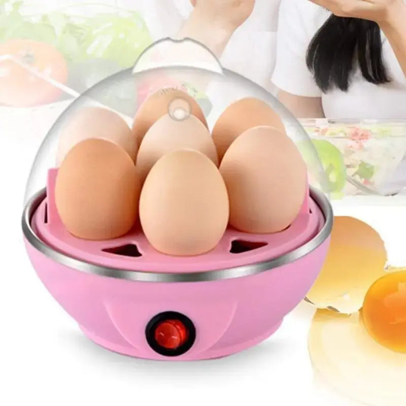 Single Layer Electric Egg Boilers 7 Egg Electric Cooker Plastic Egg Steamer for Home Food